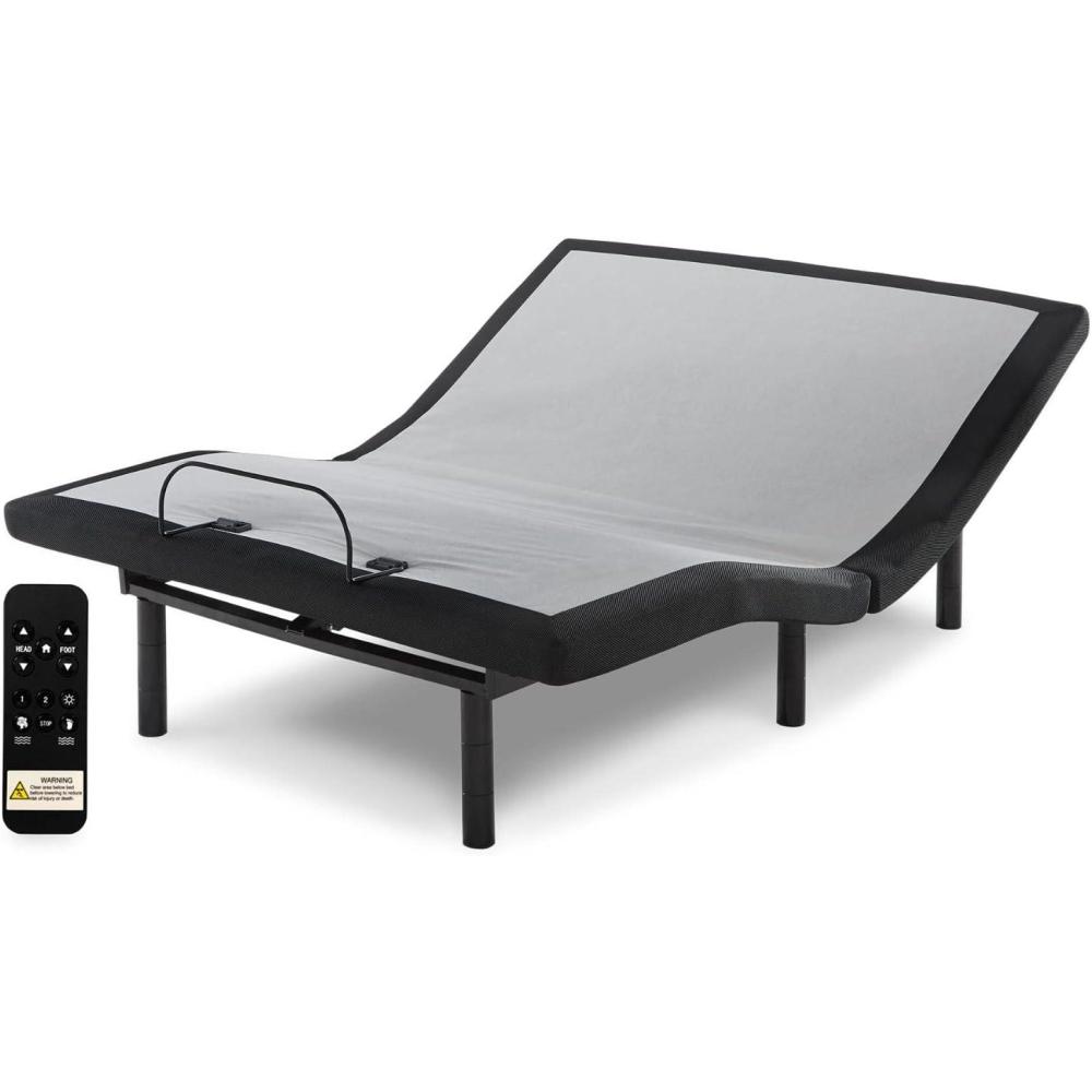 imageSignature Design by Ashley Adjustable Base with Wireless Hand Control USB Power Ports Compatible with MotoSleep App QueenBetter