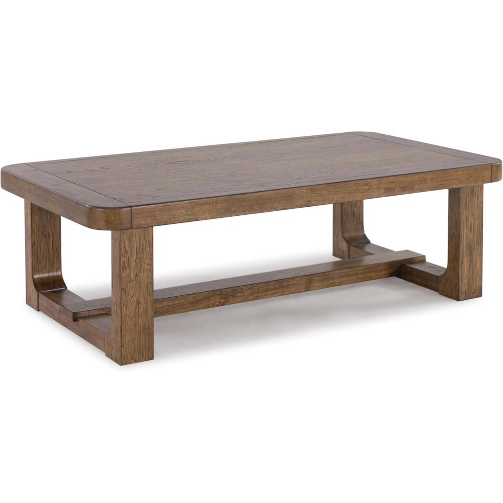 imageSignature Design by Ashley Cabalynn Traditional Farmhouse Coffee Table Brown