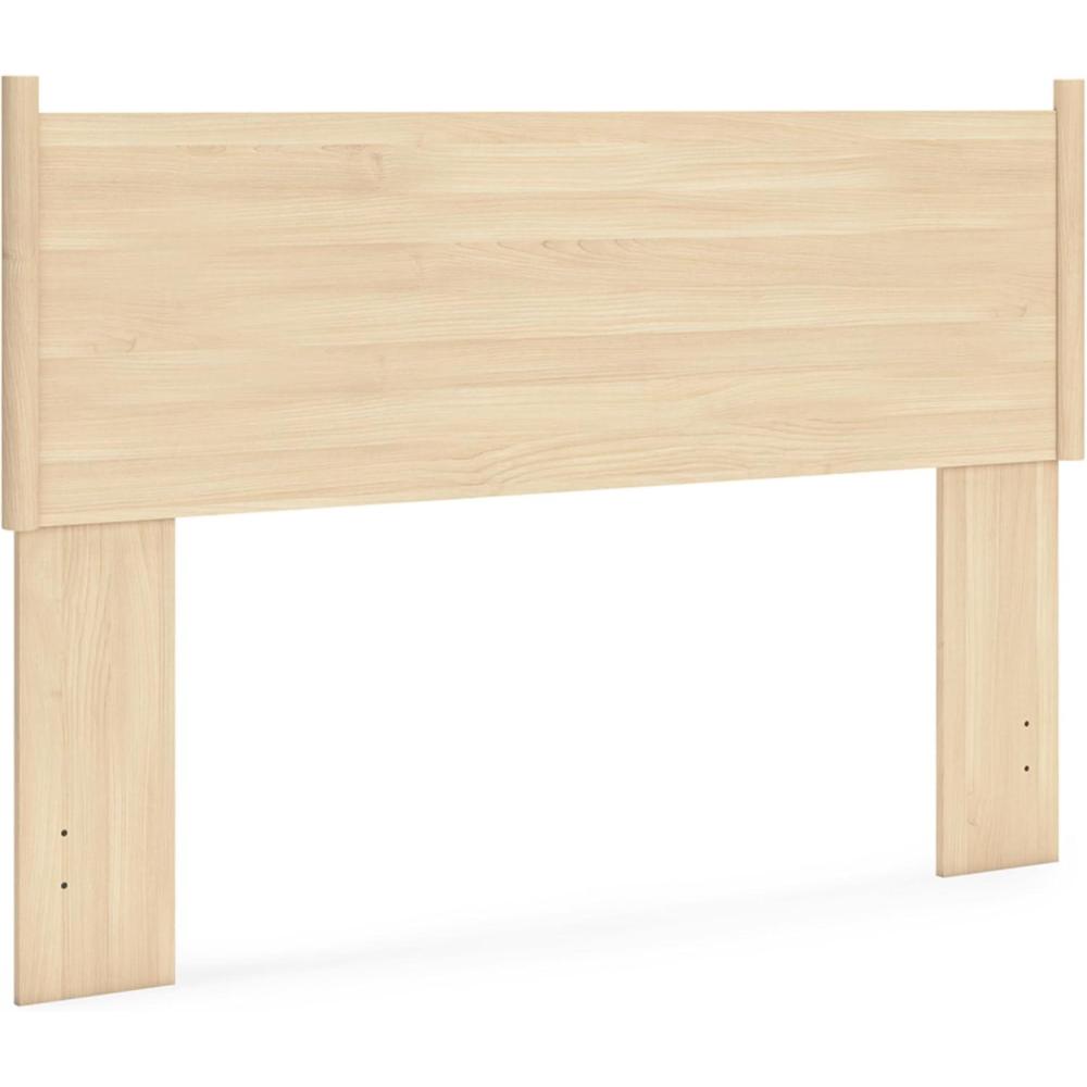 imageSignature Design by Ashley Cabinella Rustic Panel Headboard for Bedroom Full Light BrownQueen