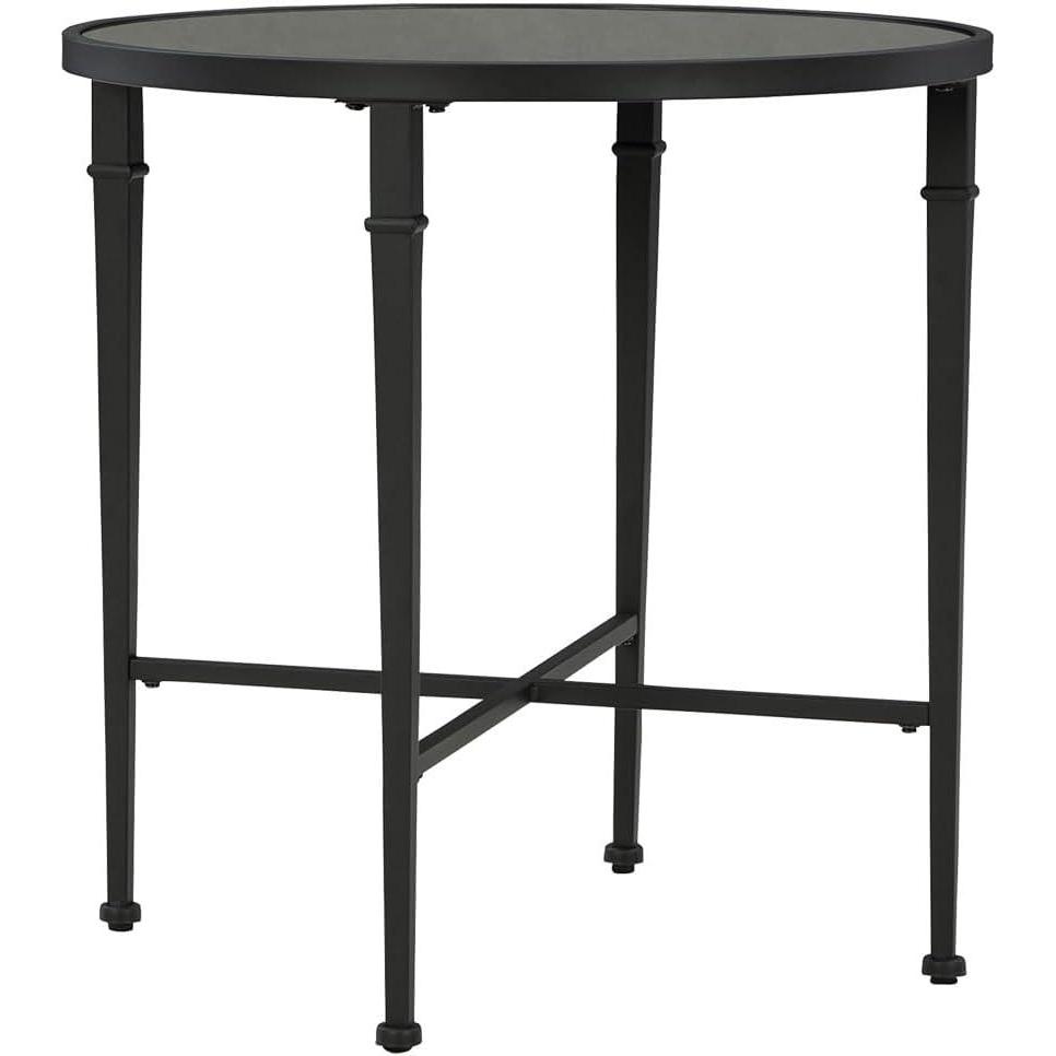 imageSignature Design by Ashley Cadeburg Industrial MirroredTabletop Accent Table with Antiqued Finish Black