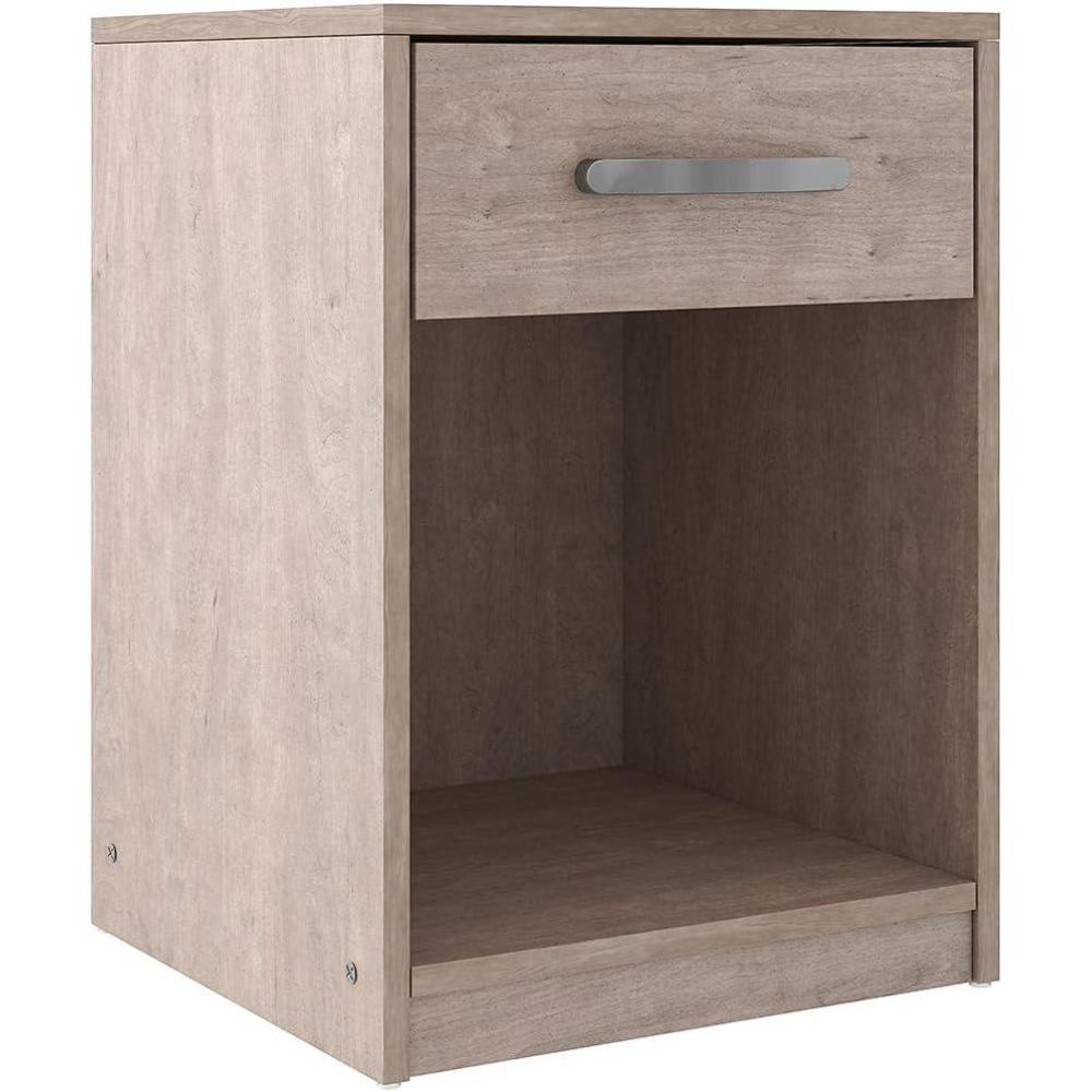 imageSignature Design by Ashley Flannia Scandanavian 1 Drawer Night Stand Vintage GrayBeige