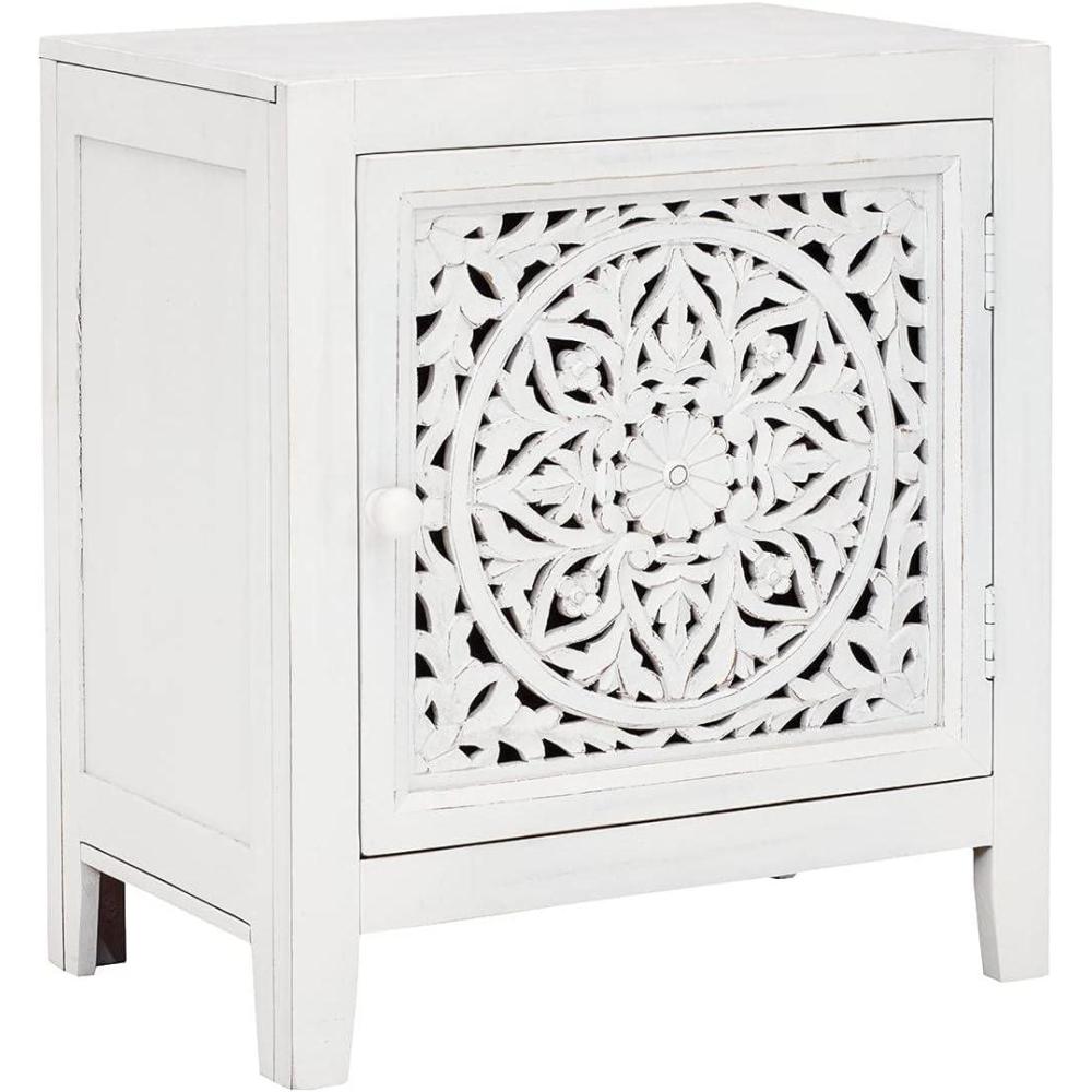 imageSignature Design by Ashley Fossil Ridge Rustic Accent Cabinet or Server Dark BrownAccent Cabinet