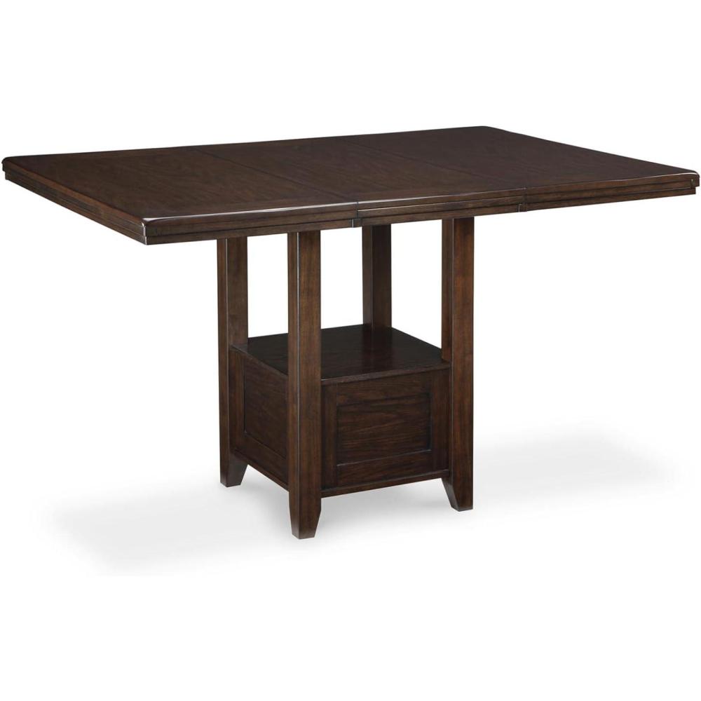 imageSignature Design by Ashley Haddigan Traditional Rectangular 36quot Counter Height Dining Extension Table Dark BrownDark Brown
