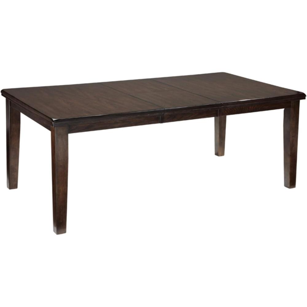 imageSignature Design by Ashley Haddigan Traditional Rectangular Dining Extension Table Seats up to 8 Dark BrownDark Brown