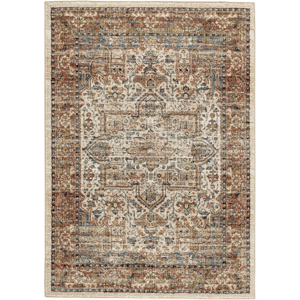 imageSignature Design by Ashley Jirair Traditional 8 x 10 ft Medallion Pattern Rug Brown ampamp Cream Multi Color