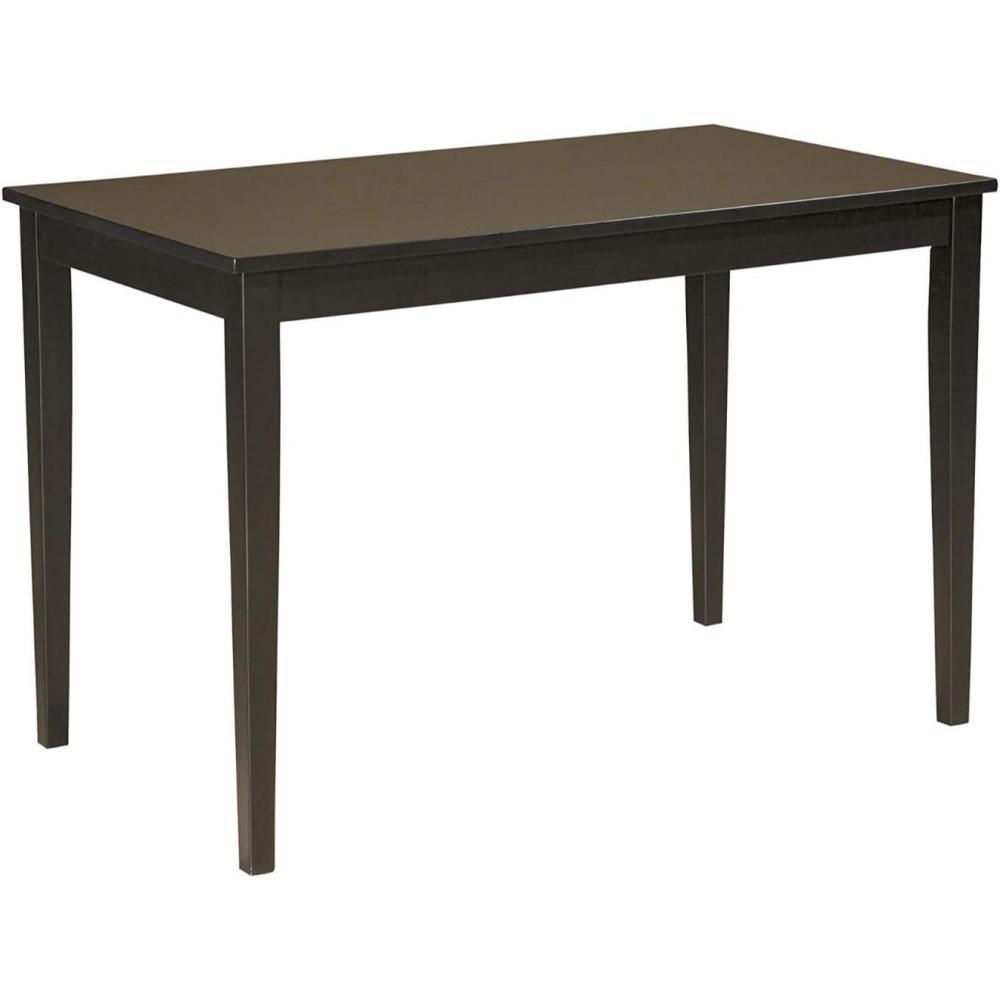 imageSignature Design by Ashley Kimonte Rectangular Dining Room Table BlackAlmost Black