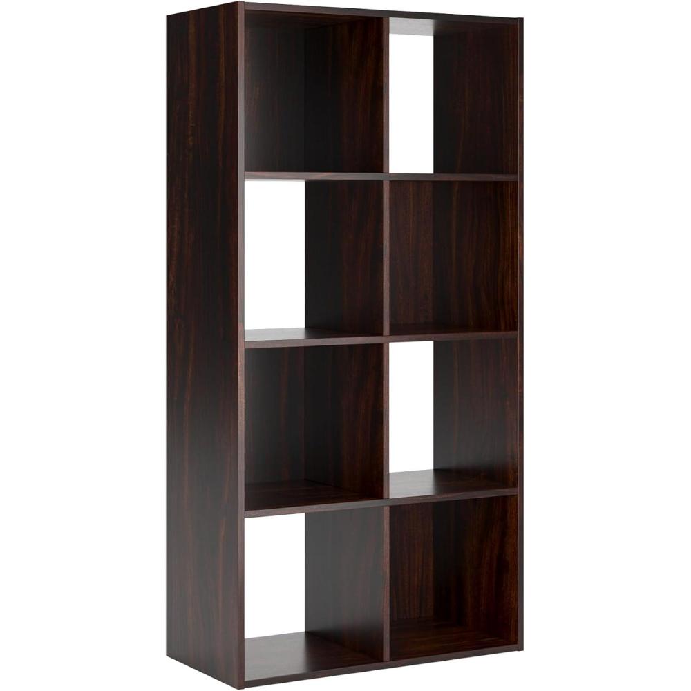 imageSignature Design by Ashley Langdrew 8 Cube Storage Organizer or Bookcase BlackCherryLight Brown