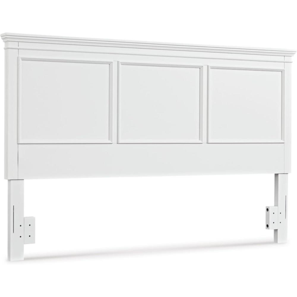 imageSignature Design by Ashley Lanolee Classic Panel Headboard Twin BlackWhite