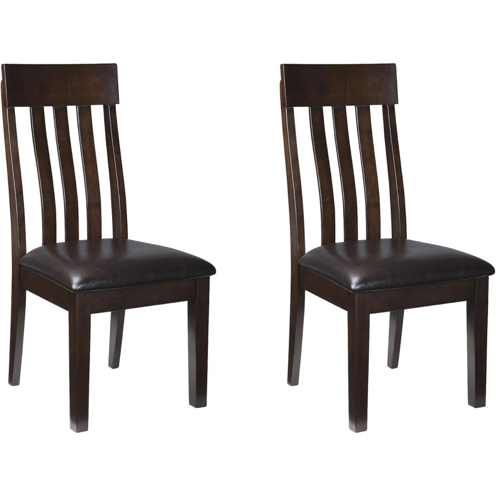 imageSignature Design by Ashley Ralene Rake Back 19quot Dining Room Chair 2 Count Medium BrownDark Brown