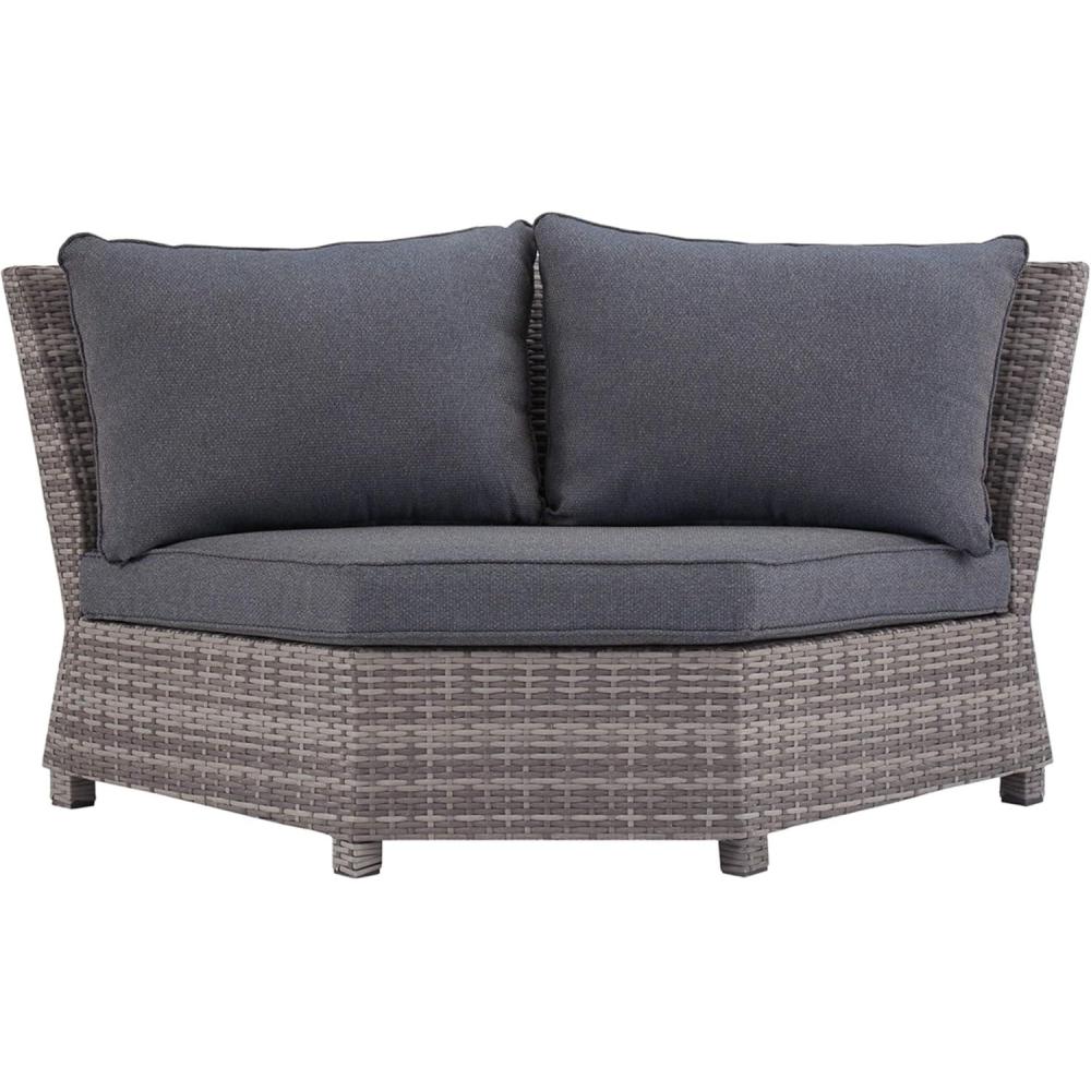 imageSignature Design by Ashley Salem Beach Outdoor Corner Seat Gray
