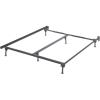 imageSignature Design by Ashley Adjustable Metal Bolt on Bed Base Frame with Protective Floor Glides Queen BlackAdjustable  QueenKingCal King