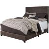 imageSignature Design by Ashley Dolante Contemporary Faux Leather Upholstered Platform Bed Queen BrownBrown