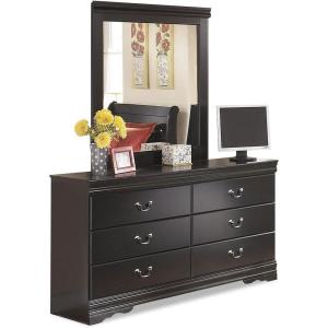 Signature Design by Ashley Anarasia Modern Glam Children’s 6 Drawer Dresser, White(Black)