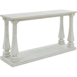 Signature Design by Ashley Arlendyne Classic Sofa Table with Open Lower Shelf, White(White)