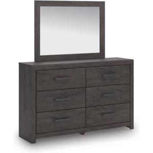 Signature Design by Ashley Arlendyne Traditional 5 Drawer Chest with Felt-lined Top Drawer for Bedroom, White(Charcoal)