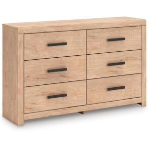 Signature Design by Ashley Arlendyne Traditional 5 Drawer Chest with Felt-lined Top Drawer for Bedroom, White(Tan)