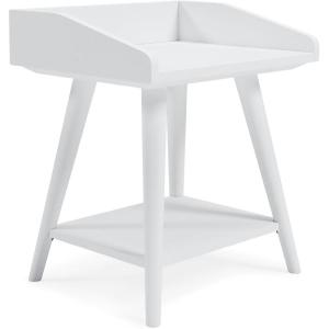 Signature Design by Ashley Blariden Modern Accent or End Table, White(White)