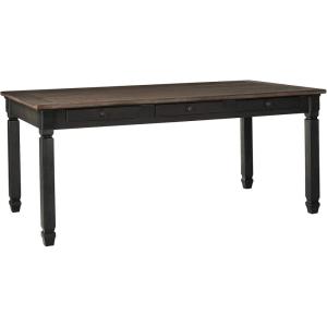 Signature Design by Ashley Bolanburg Table, Whitewash(Almost Black)
