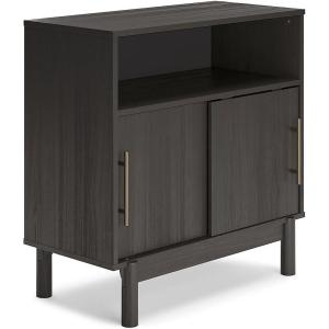 Signature Design by Ashley Brymont Modern 2 Door Accent Cabinet, Grayish Brown(Dark Gray)