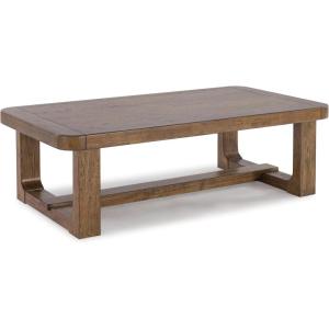 Signature Design by Ashley Cabalynn Traditional Farmhouse Coffee Table, Brown