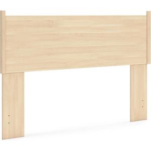 Signature Design by Ashley Cabinella Rustic Panel Headboard for Bedroom, Full, Light Brown(Queen)