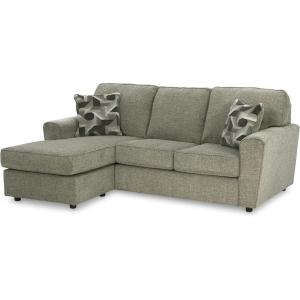 Signature Design by Ashley Cascilla Modern Sectional Sofa Couch with Chaise Lounge, Gray(Light Gray)