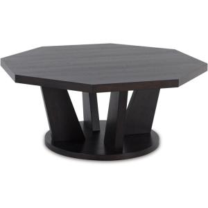 Signature Design by Ashley Chasinfield Modern Cocktail Table for Living Room, Dark Brown