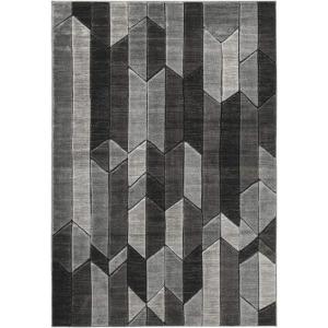 Signature Design by Ashley Chayse Urban 5 x 7 Medium Pile Rug with Hand Carved Detailing, Black & Gray(6’6″ x 9’6″ (Rectangular))