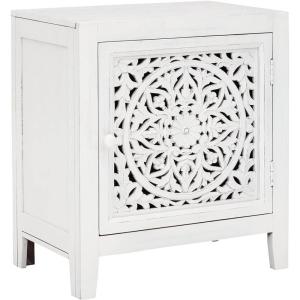 Signature Design by Ashley Fossil Ridge Rustic Accent Cabinet or Server, Dark Brown(Accent Cabinet)