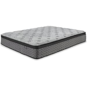Signature Design by Ashley Full Size Augusta2 Mattress 12 Inch Euro Pillow Top Hybrid Mattress with Lumbar Support Gel Memory Foam, Fiberglass Free, Mattress In A Box(King)