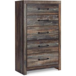Signature Design by Ashley Hyanna Rustic 5 Drawer Chest, Rustic(Whitewash)