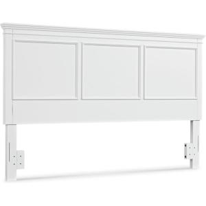 Signature Design by Ashley Lanolee Classic Panel Headboard, Twin, Black(White)