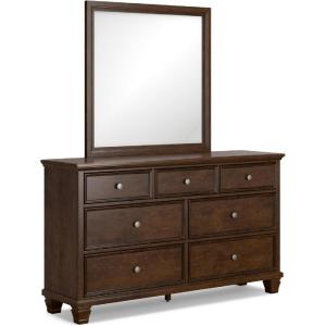 Signature Design by Ashley Lanolee Traditional 5 Drawer Chest for Bedroom, Black(Dark Brown)