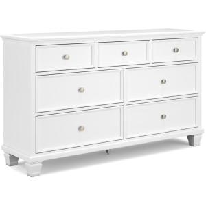 Signature Design by Ashley Lanolee Traditional 5 Drawer Chest for Bedroom, Black(White)