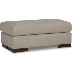 Signature Design by Ashley Maggie Contemporary Accent Ottoman, Off White(Light Brown)