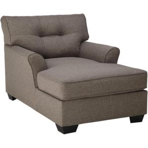 Signature Design by Ashley Mahoney Contemporary Tufted Upholstered Chaise, Beige(Taupe)