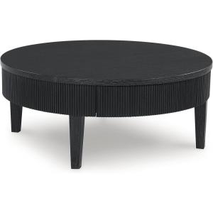 Signature Design by Ashley Marstream Modern Coffee Table with 4 Legs, Black