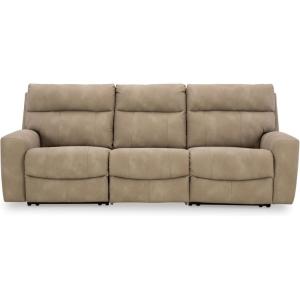 Signature Design by Ashley Next-Gen DuraPella Power Reclining Loveseat with Console & Adjustable Headrest, Sand(Beige)