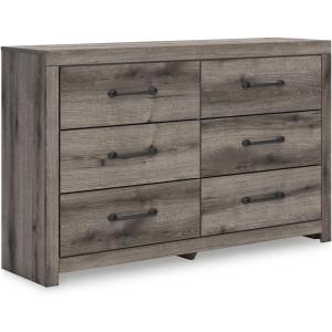 Signature Design by Ashley Paxberry Boho 6 Drawer Dresser, Whitewash(Brown Gray)