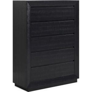 Signature Design by Ashley Porter Traditional 5 Drawer Chest of Drawers, Dark Brown(Black)