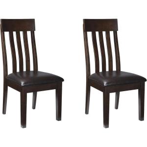 Signature Design by Ashley Ralene Rake Back 19″ Dining Room Chair 2 Count, Medium Brown(Dark Brown)