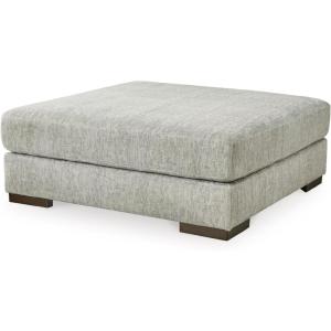 Signature Design by Ashley Regent Park Oversized Accent Ottoman, Light Gray(Light Gray)