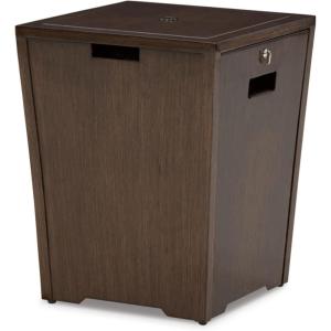 Signature Design by Ashley Rodeway South Casual Fire Pit with Battery-Operated Ignition System, Dark Brown(Brown)