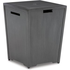 Signature Design by Ashley Rodeway South Casual Fire Pit with Battery-Operated Ignition System, Dark Brown(Gray)