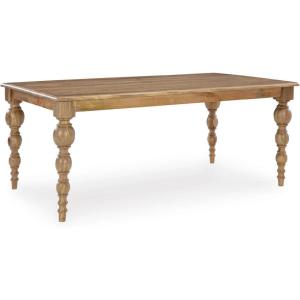 Signature Design by Ashley Rybergston Casual Dining Table with 4 Legs, Light Brown