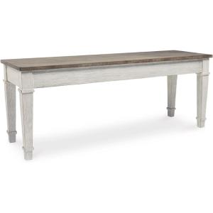 Signature Design by Ashley Skempton Farmhouse Storage Bench, White & Light Brown(Storage Bench)