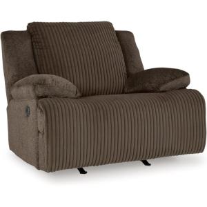 Signature Design by Ashley Top Tier Contemporary Manual Rocker Recliner, Dark Brown(Dark Brown)