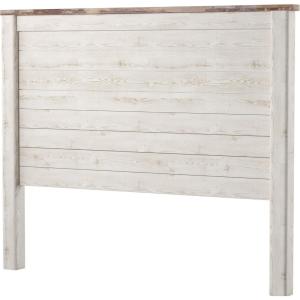 Signature Design by Ashley Willowton Cottage Farmhouse Panel Headboard ONLY, King/California, Whitewash(Queen)