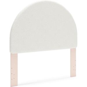Signature Design by Ashley Wistenpine Urban Upholstered Panel Headboard, Twin, White & Pink(Full)