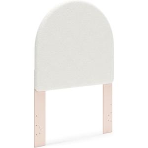 Signature Design by Ashley Wistenpine Urban Upholstered Panel Headboard, Twin, White & Pink(Twin)